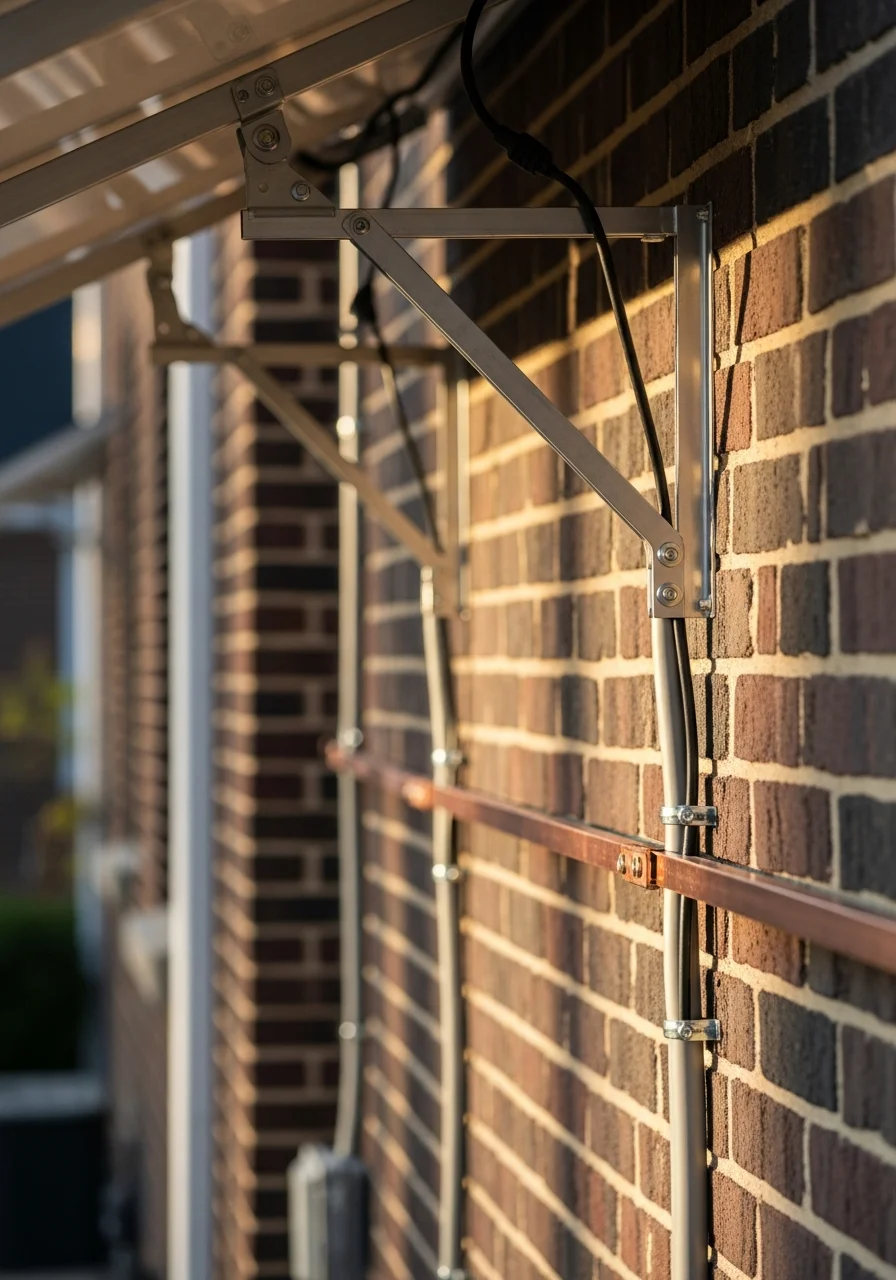 Close-up of skilled tradesperson performing detailed work on a Reading-area home exterior.