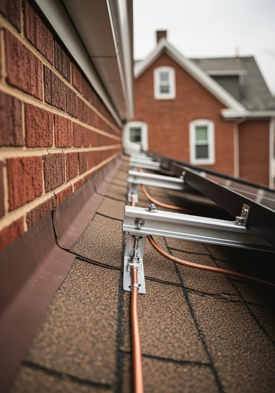 Close-up of tradesperson performing skilled work on a Scranton residential property.
